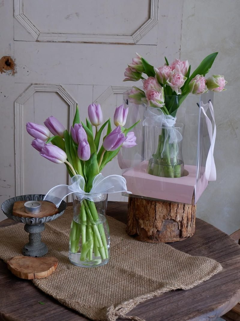 Tulips in Vase – alternate view