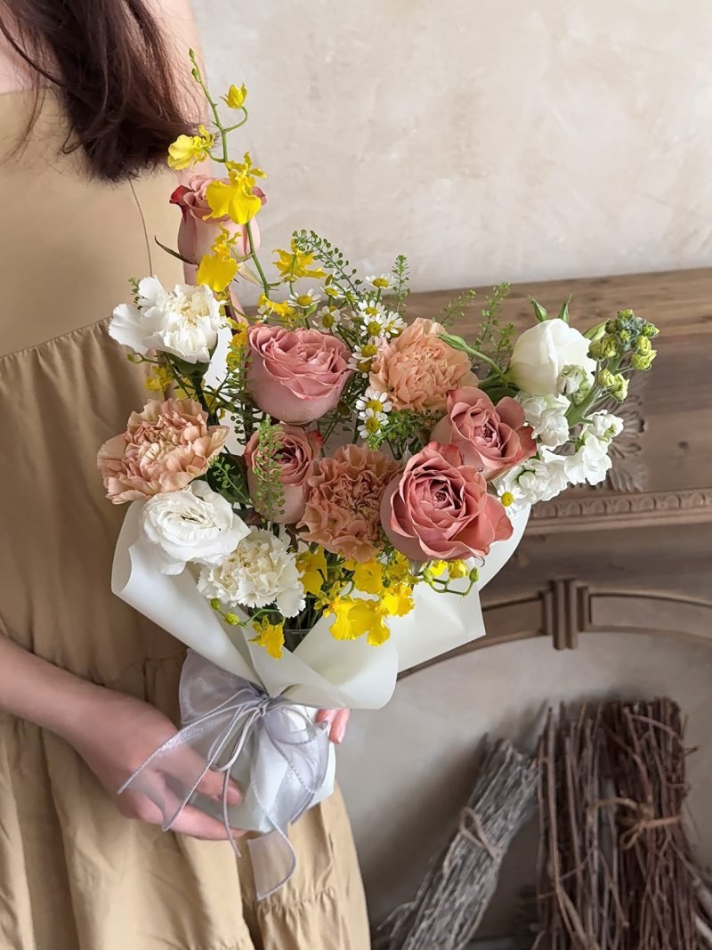 Sunshine Blooms In Vase – alternate view