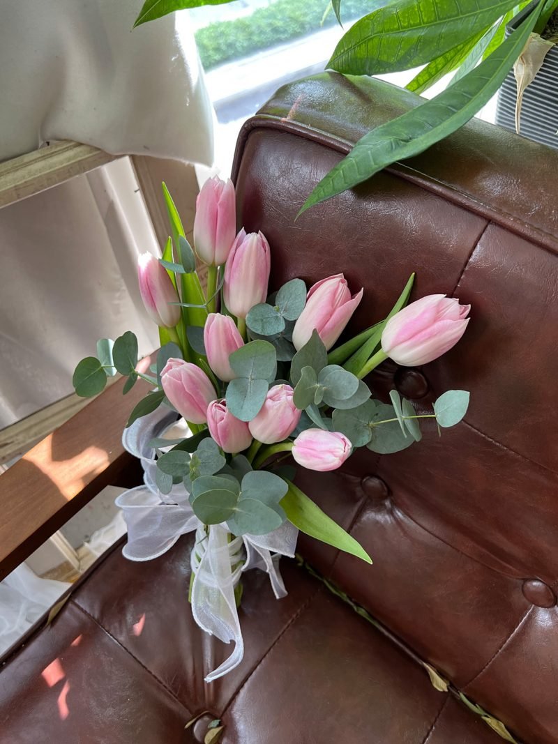 Classic Tulips Bridal Bouquet – alternate view