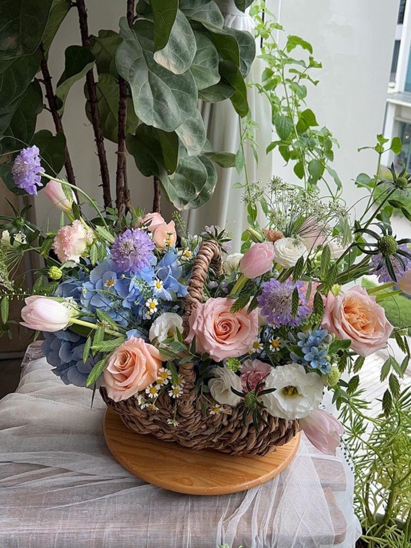 Blooming Joyful Basket – alternate view