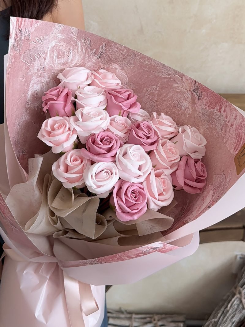 Sweet Rosy Soap Roses Bouquet – alternate view