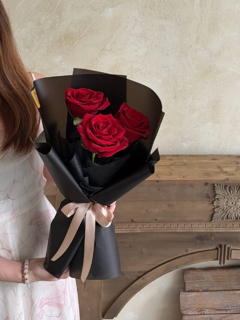 Premium Mini Red Roses – alternate view