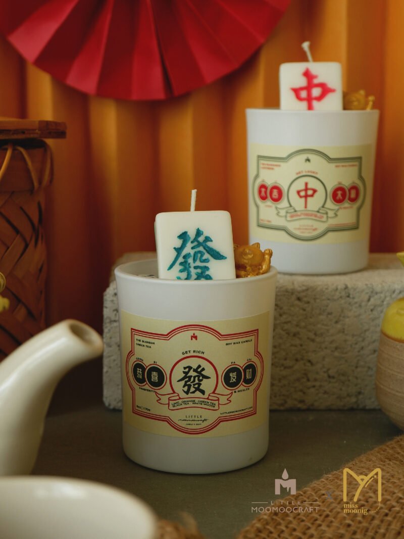 Mah Jong Candle – alternate view