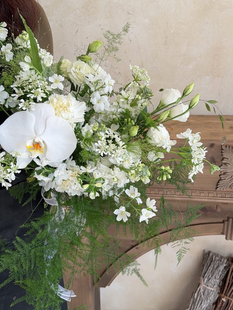 Botanic White Bridal Bouquet – alternate view
