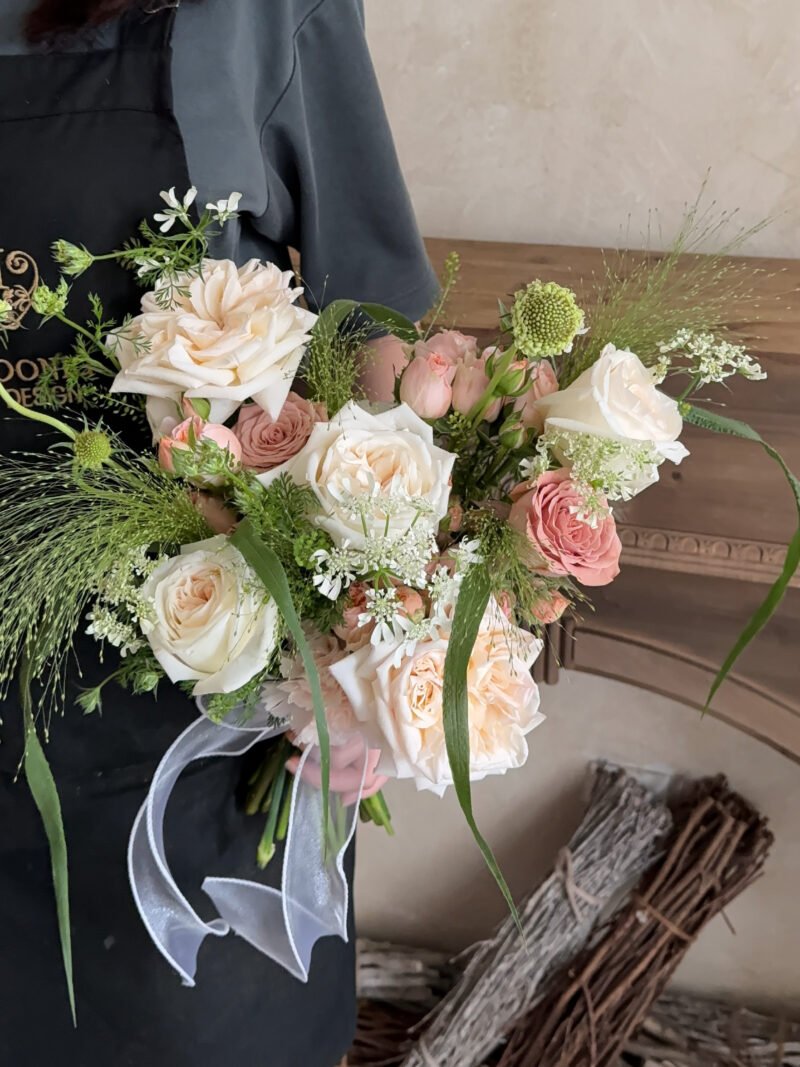 Cream Lychee Bridal Bouquet