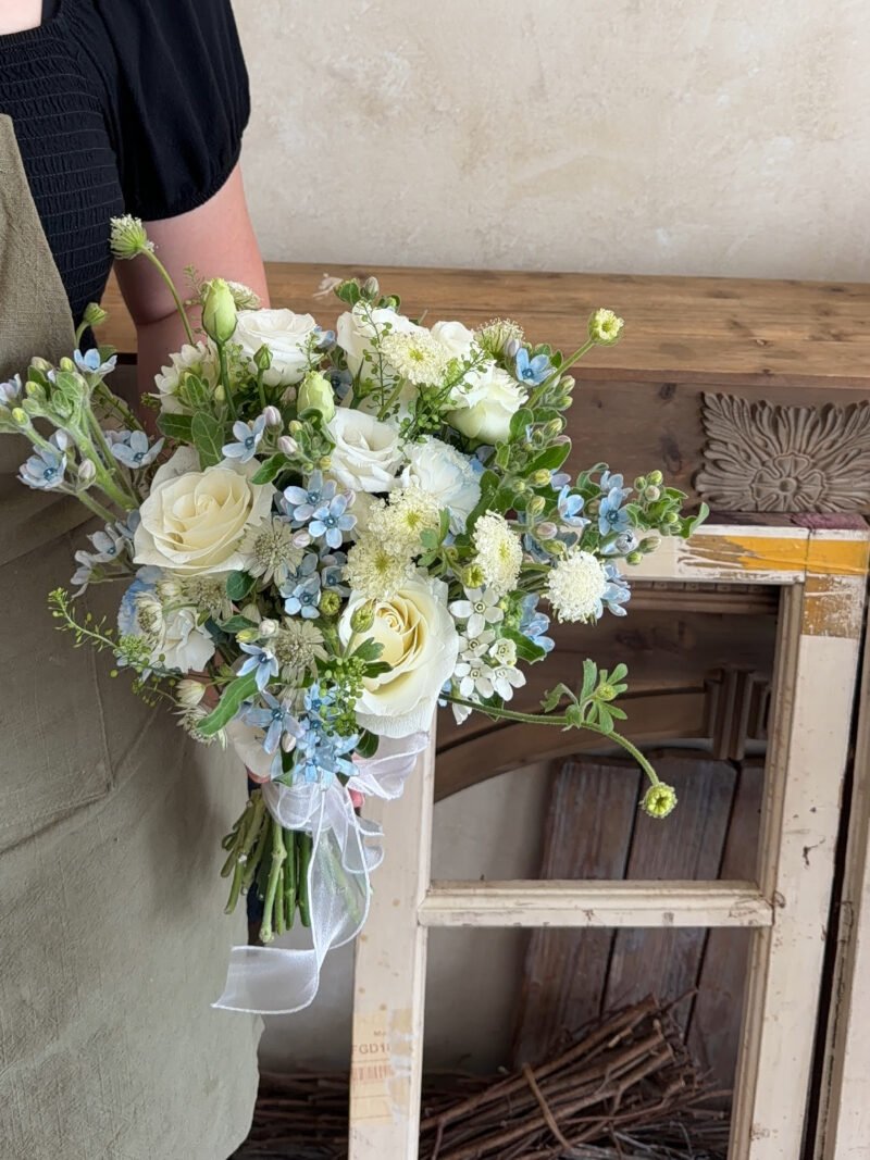 Azure Love – Blue and White Bridal Bouquet