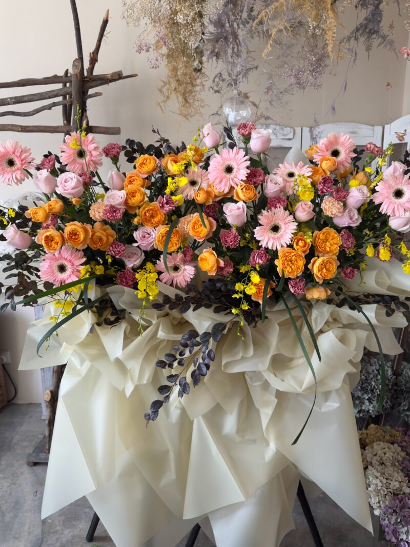 Summer Blossom – Luxury Grand Opening Flower Stand – alternate view